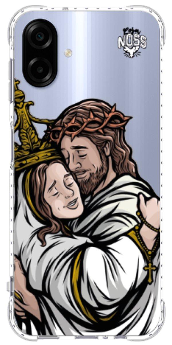 Capinha para Celular Tudo com Jesus Nada sem Maria 02
