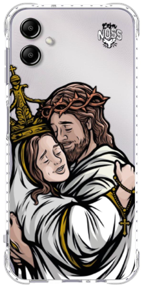 Capinha para Celular Tudo com Jesus Nada sem Maria 02