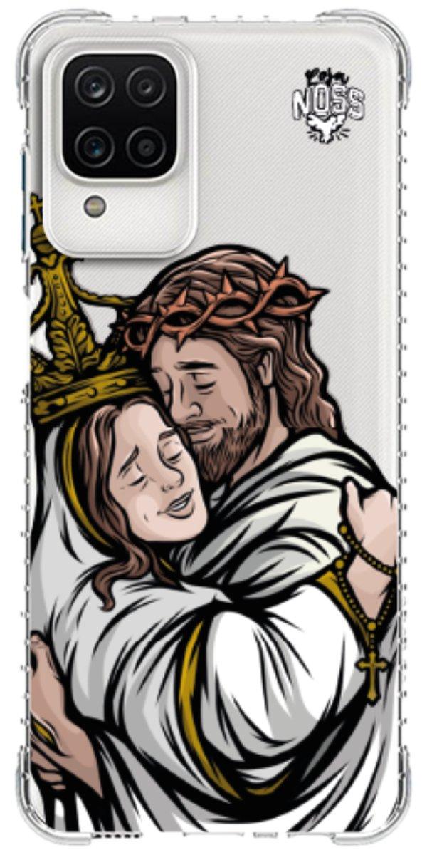 Capinha para Celular Tudo com Jesus Nada sem Maria 02