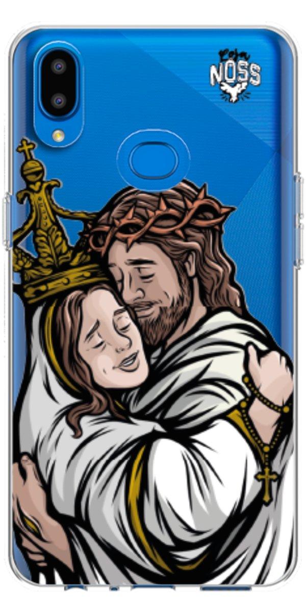 Capinha para Celular Tudo com Jesus Nada sem Maria 02