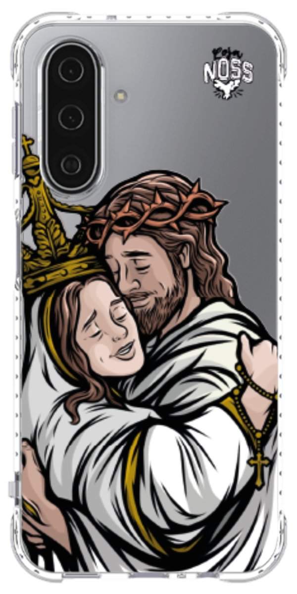 Capinha para Celular Tudo com Jesus Nada sem Maria 02