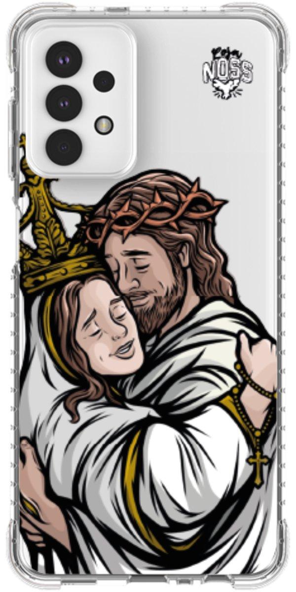 Capinha para Celular Tudo com Jesus Nada sem Maria 02