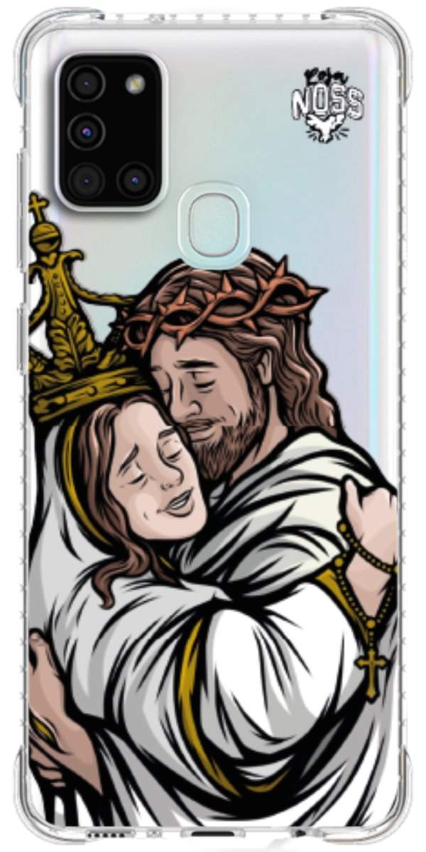 Capinha Para Celular Tudo com Jesus Nada sem Maria