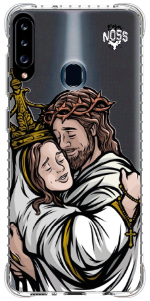 Capinha para Celular Tudo com Jesus Nada sem Maria 02