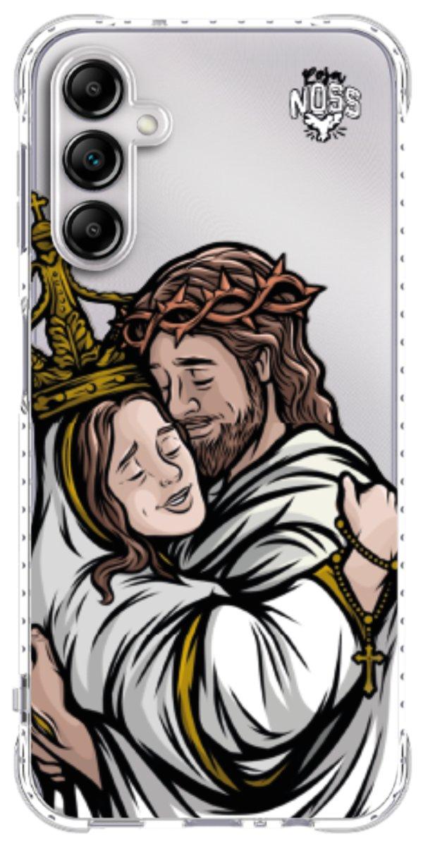 Capinha para Celular Tudo com Jesus Nada sem Maria 02