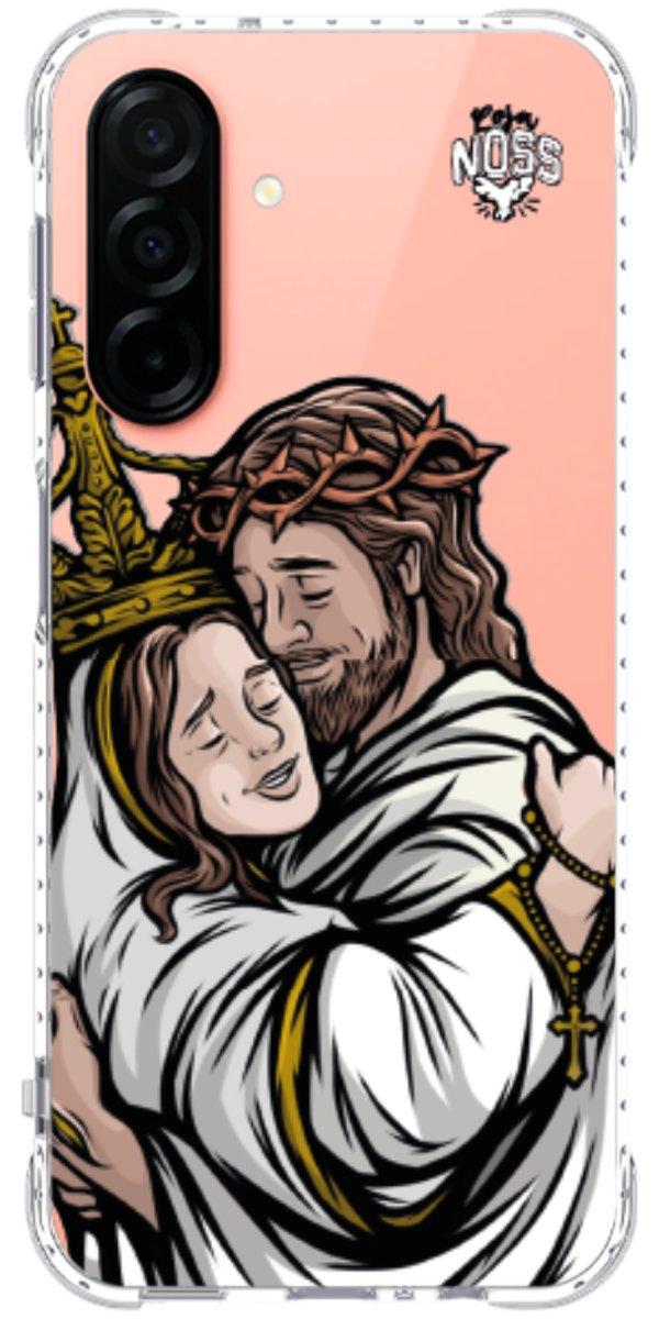 Capinha para Celular Tudo com Jesus Nada sem Maria 02