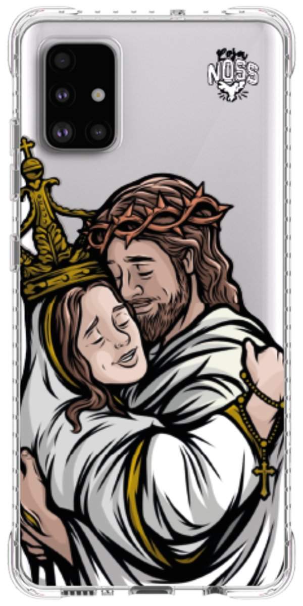 Capinha Para Celular Tudo com Jesus Nada sem Maria
