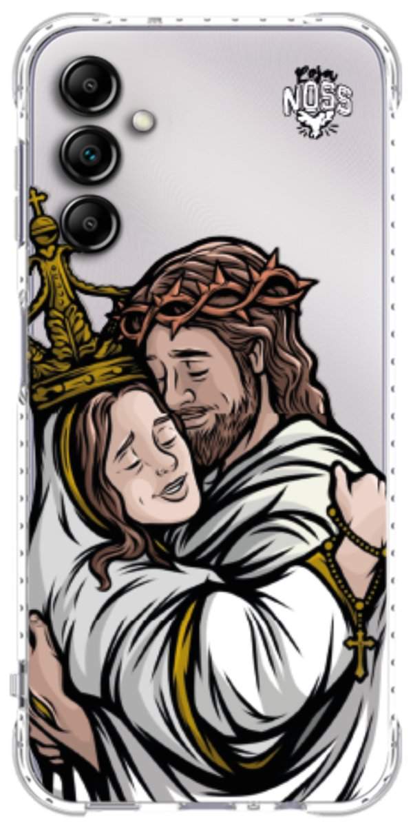 Capinha Para Celular Tudo com Jesus Nada sem Maria