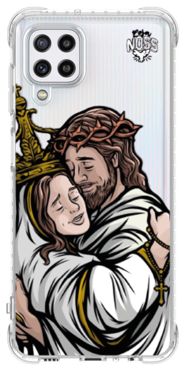 Capinha para Celular Tudo com Jesus Nada sem Maria 02