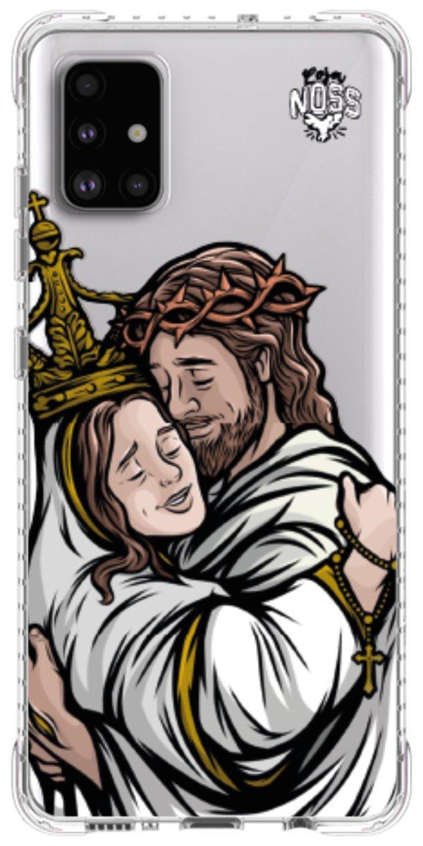 Capinha para Celular Tudo com Jesus Nada sem Maria 02