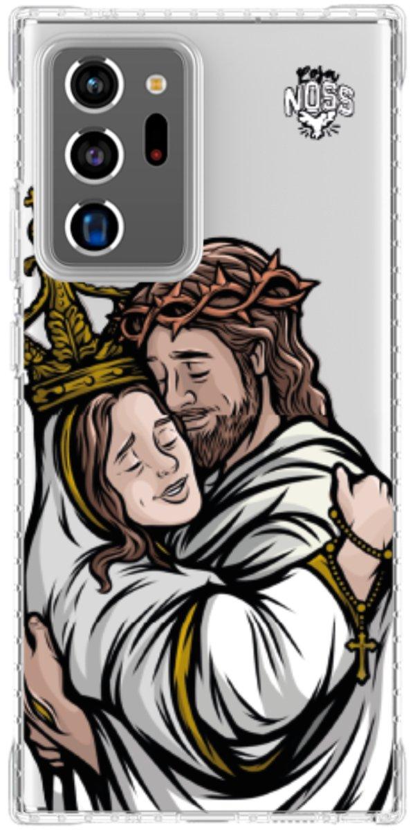 Capinha para Celular Tudo com Jesus Nada sem Maria 02