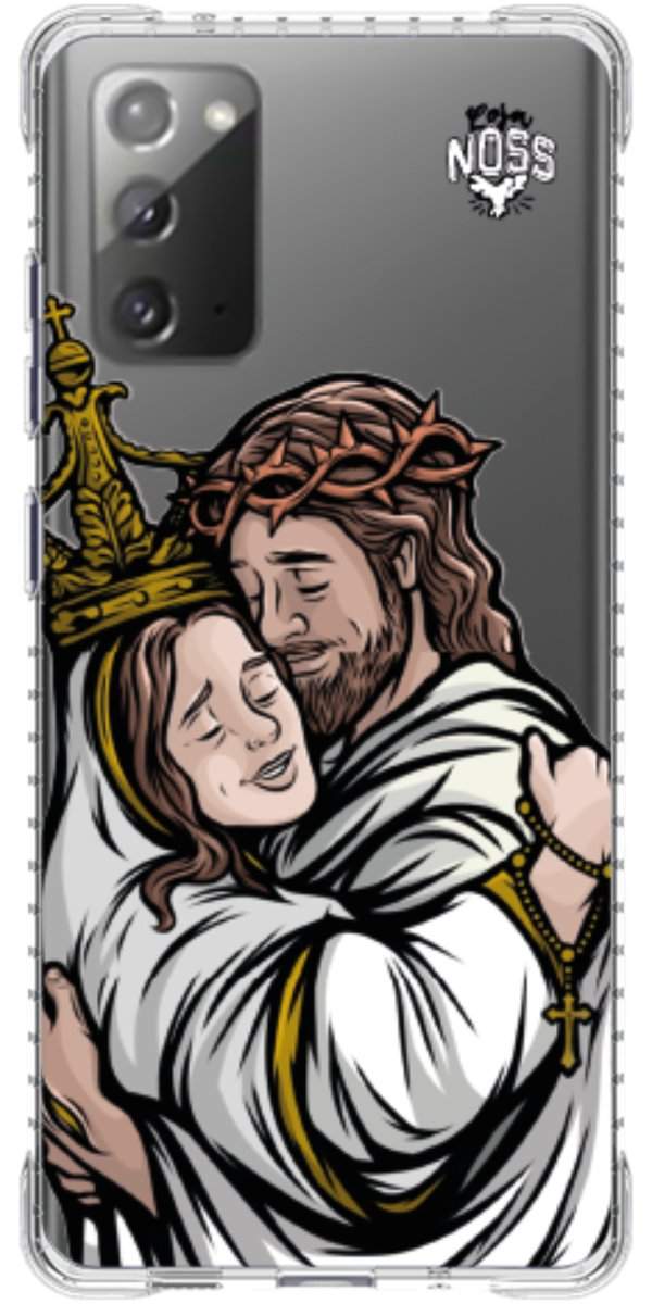 Capinha Para Celular Tudo com Jesus Nada sem Maria