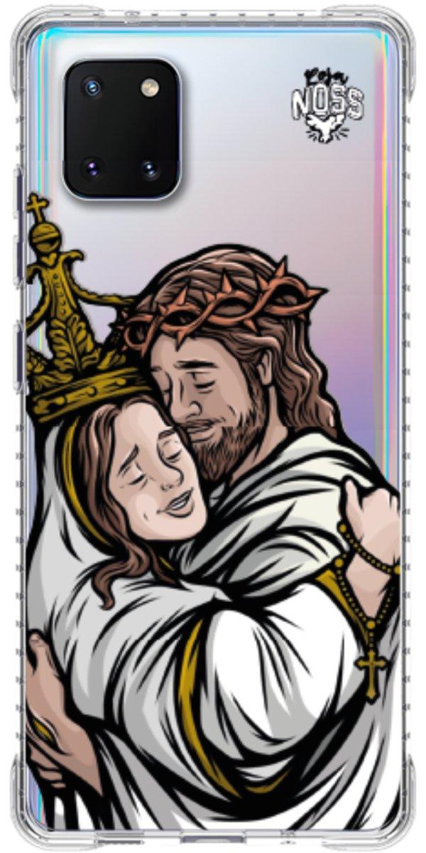 Capinha para Celular Tudo com Jesus Nada sem Maria 02