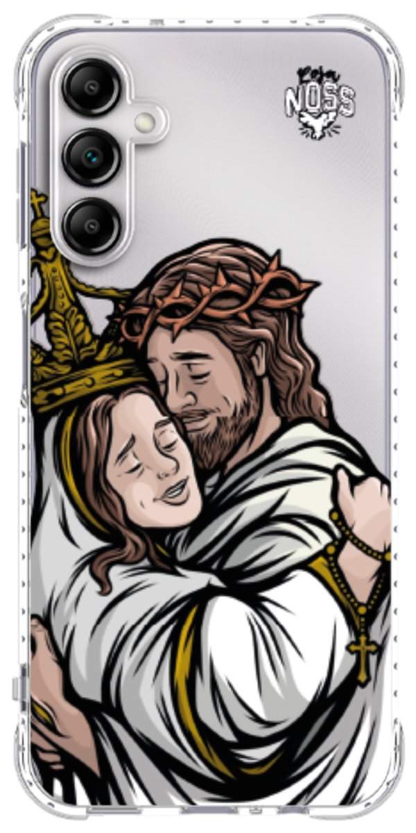 Capinha Para Celular Tudo com Jesus Nada sem Maria