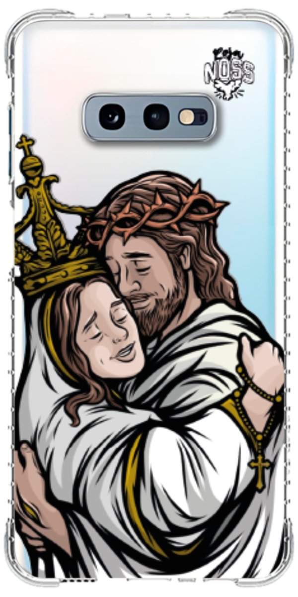 Capinha Para Celular Tudo com Jesus Nada sem Maria