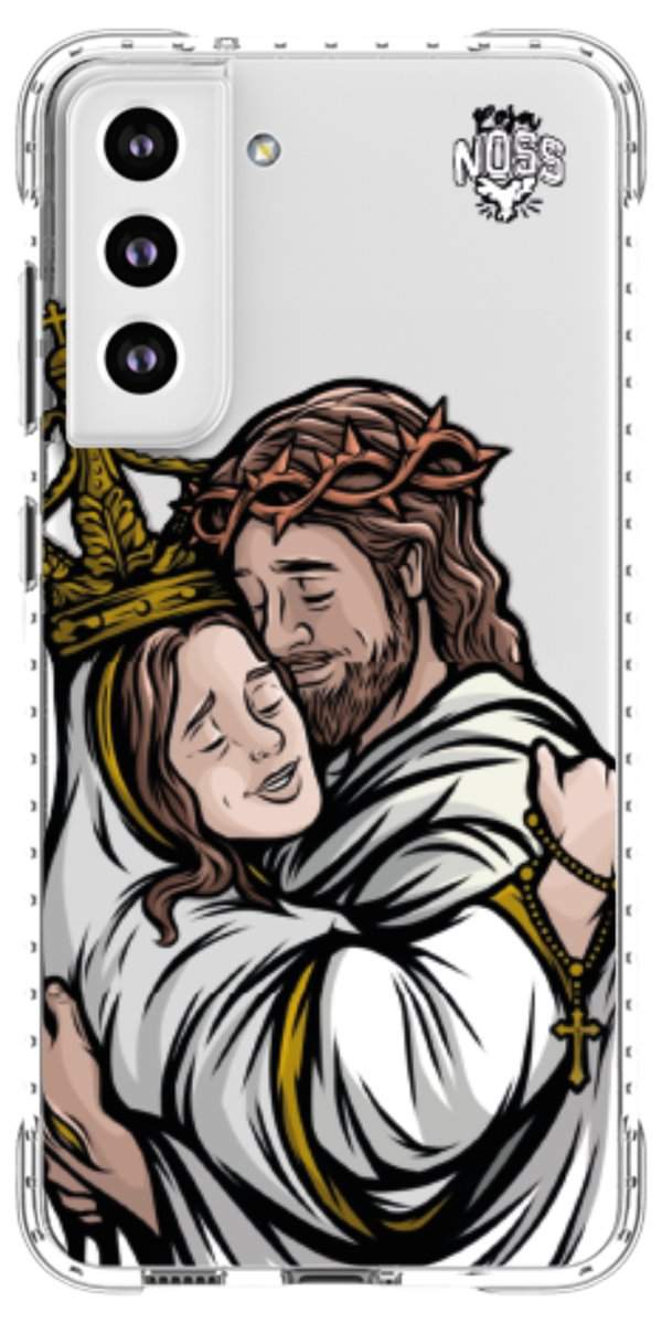 Capinha para Celular Tudo com Jesus Nada sem Maria 02