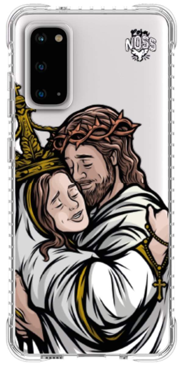 Capinha Para Celular Tudo com Jesus Nada sem Maria