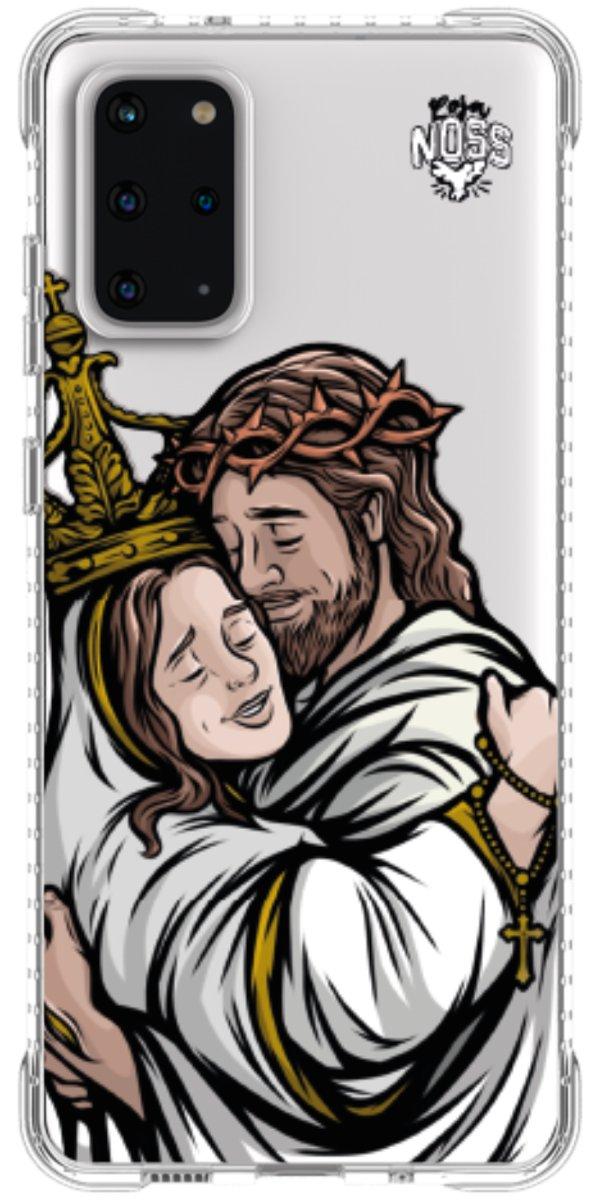 Capinha para Celular Tudo com Jesus Nada sem Maria 02