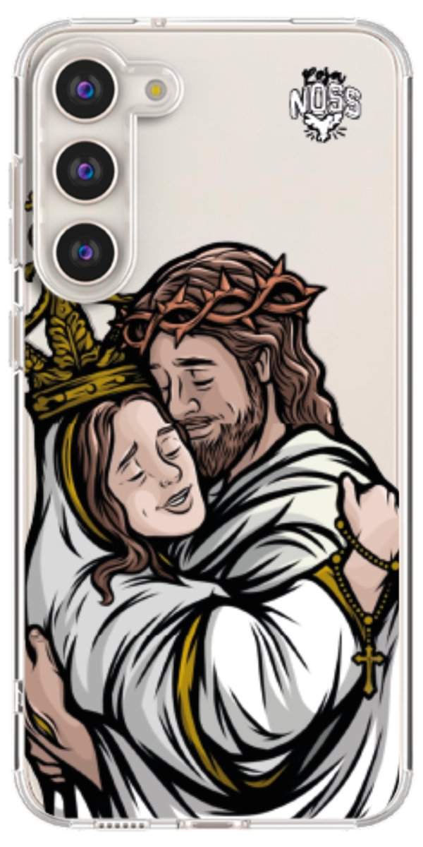 Capinha Para Celular Tudo com Jesus Nada sem Maria