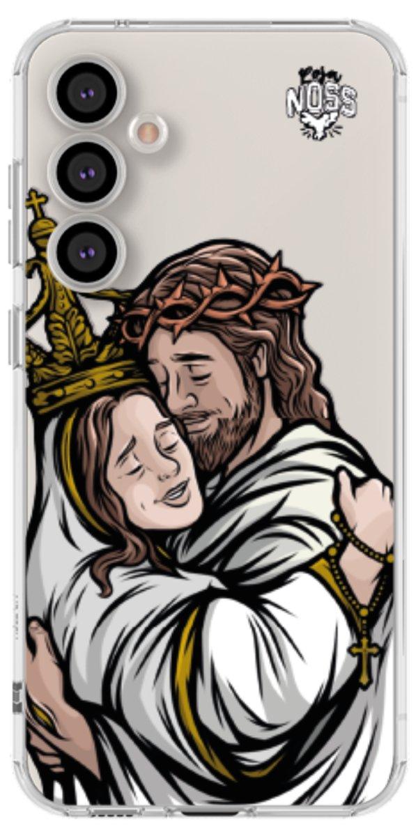 Capinha para Celular Tudo com Jesus Nada sem Maria 02