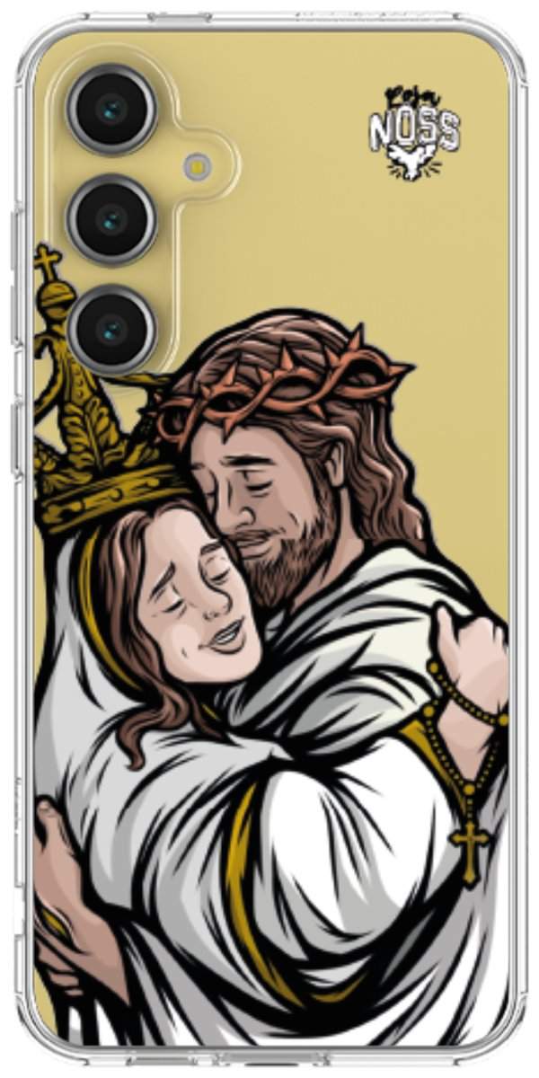 Capinha Para Celular Tudo com Jesus Nada sem Maria