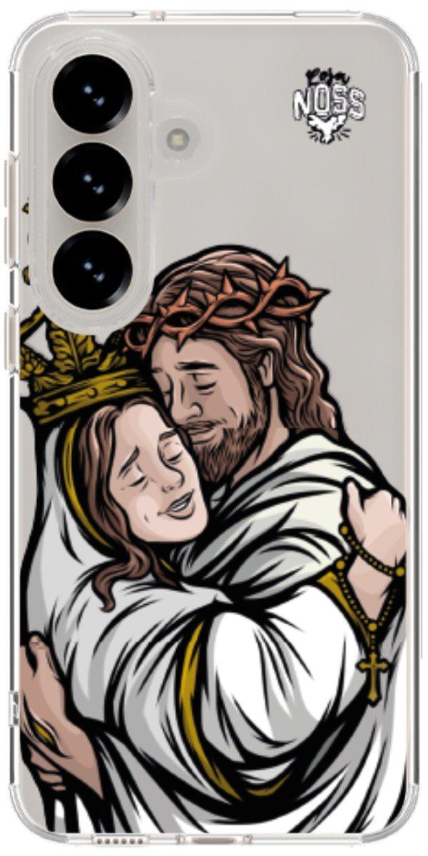 Capinha para Celular Tudo com Jesus Nada sem Maria 02