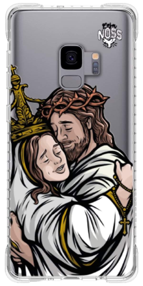 Capinha Para Celular Tudo com Jesus Nada sem Maria