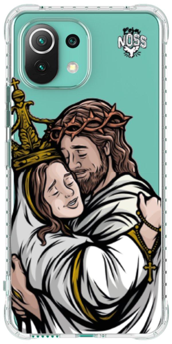 Capinha para Celular Tudo com Jesus Nada sem Maria 02