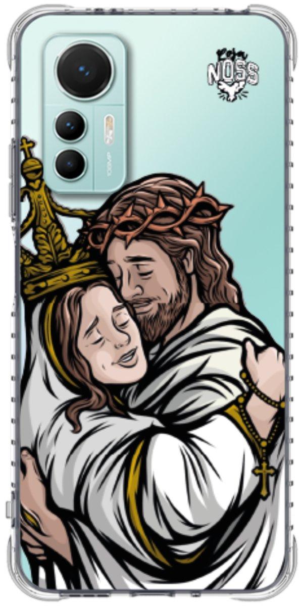 Capinha para Celular Tudo com Jesus Nada sem Maria 02
