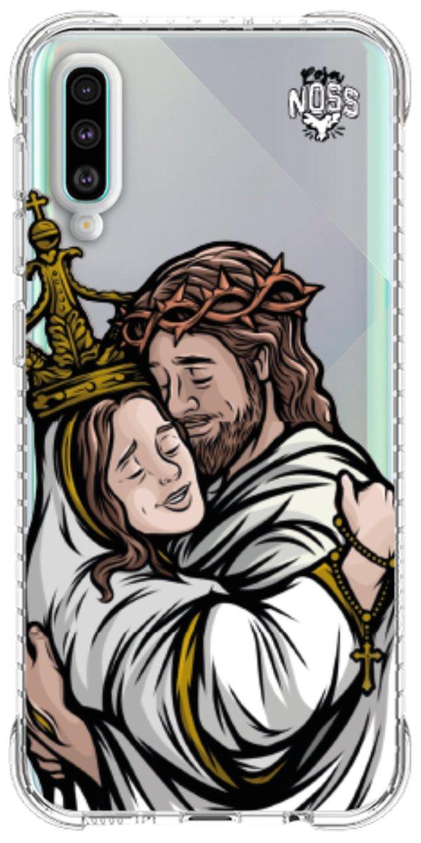 Capinha para Celular Tudo com Jesus Nada sem Maria 02