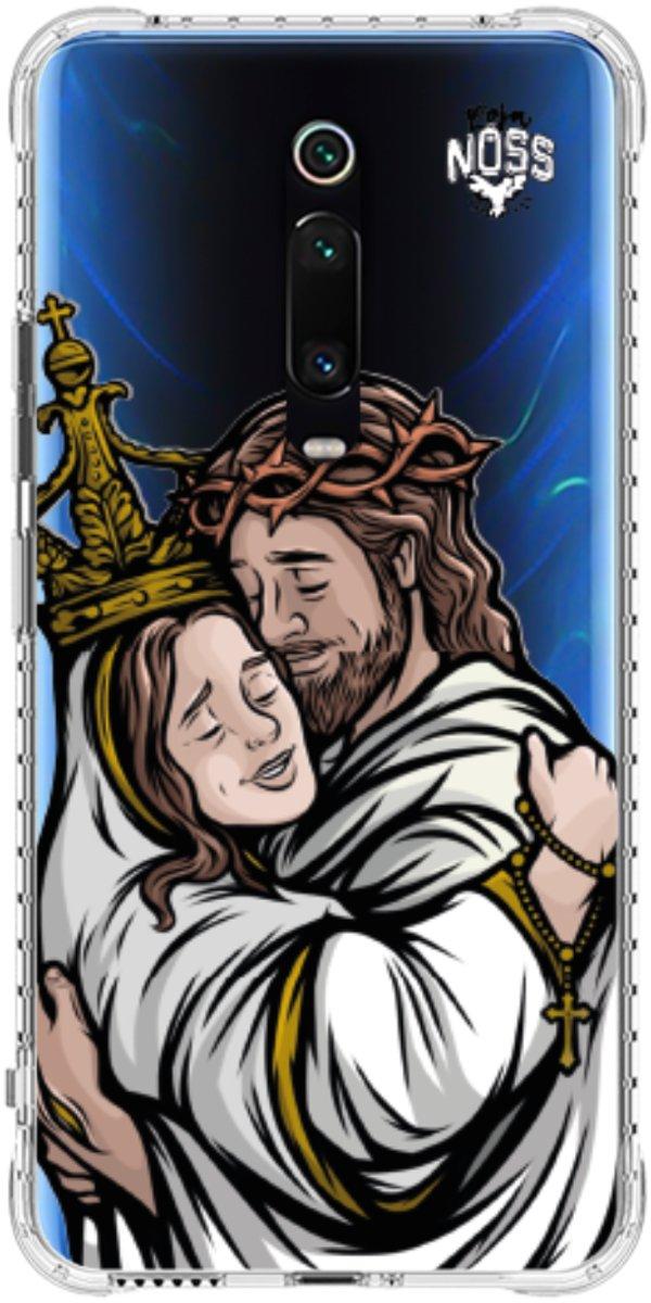 Capinha para Celular Tudo com Jesus Nada sem Maria 02