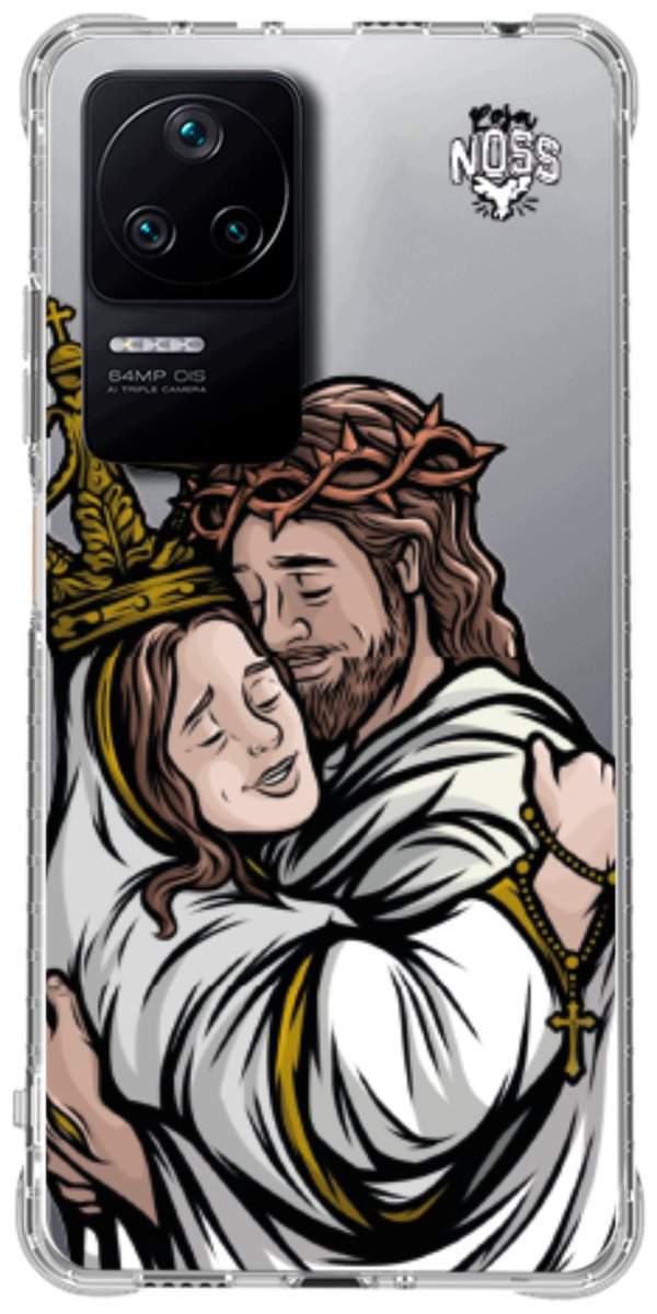 Capinha para Celular Tudo com Jesus Nada sem Maria 02