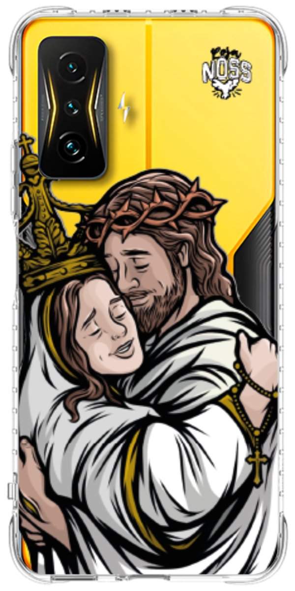 Capinha para Celular Tudo com Jesus Nada sem Maria 02