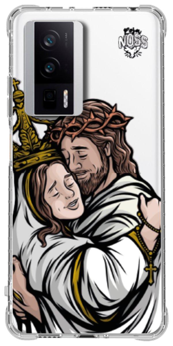 Capinha para Celular Tudo com Jesus Nada sem Maria 02