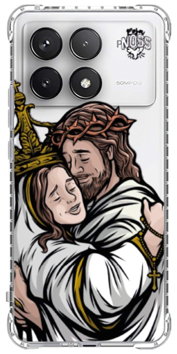 Capinha para Celular Tudo com Jesus Nada sem Maria 02
