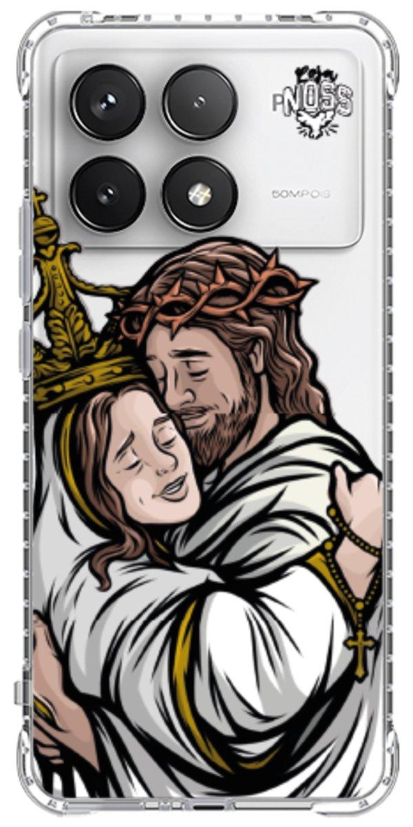 Capinha para Celular Tudo com Jesus Nada sem Maria 02