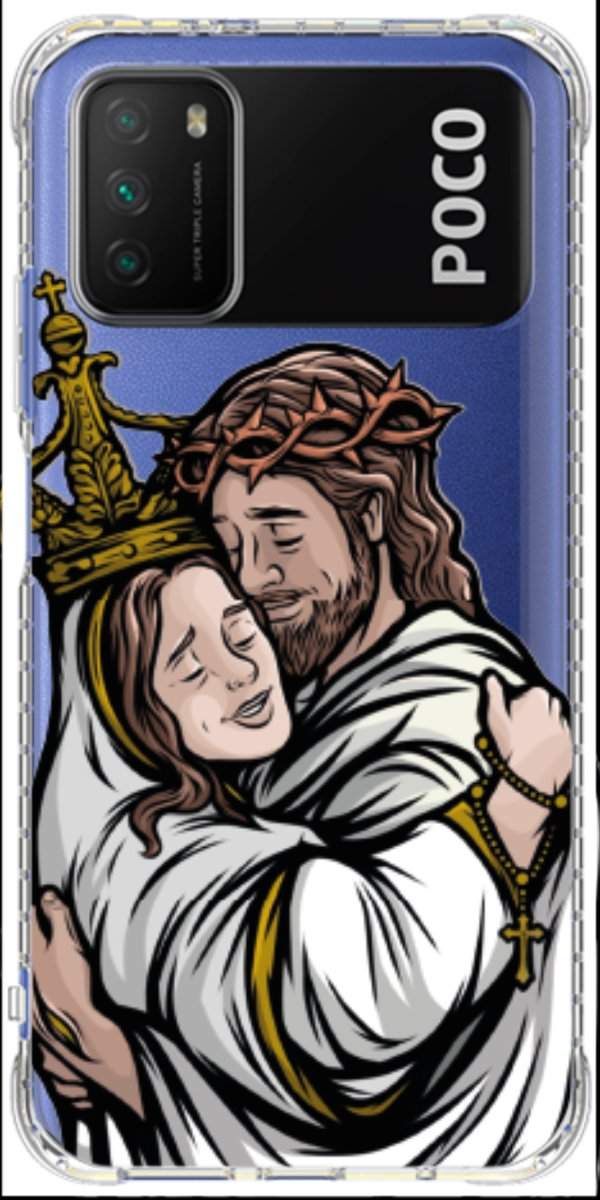 Capinha para Celular Tudo com Jesus Nada sem Maria 02