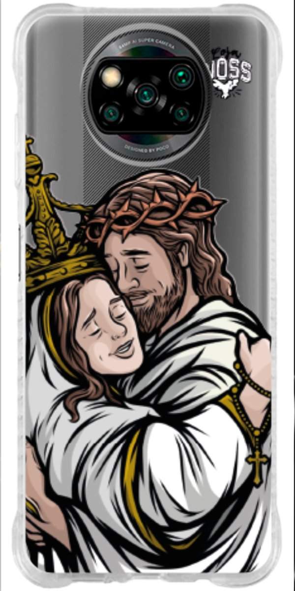 Capinha Para Celular Tudo com Jesus Nada sem Maria