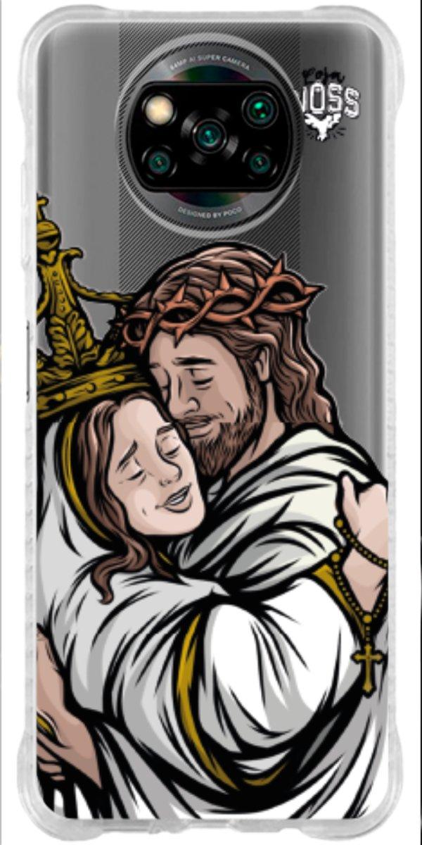 Capinha para Celular Tudo com Jesus Nada sem Maria 02