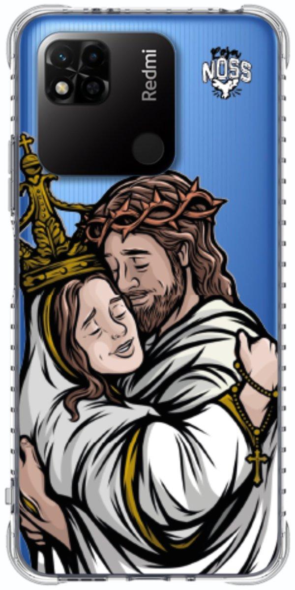Capinha para Celular Tudo com Jesus Nada sem Maria 02