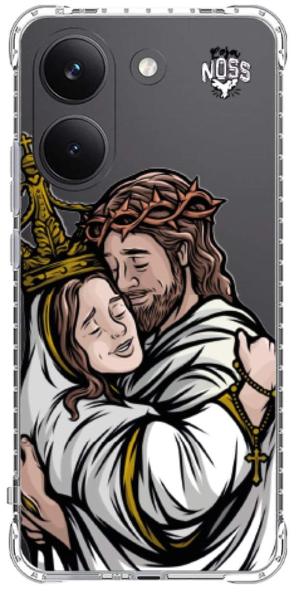 Capinha para Celular Tudo com Jesus Nada sem Maria 02