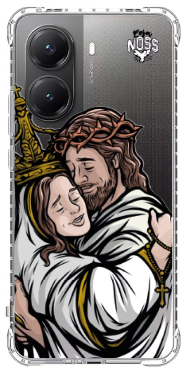 Capinha para Celular Tudo com Jesus Nada sem Maria 02