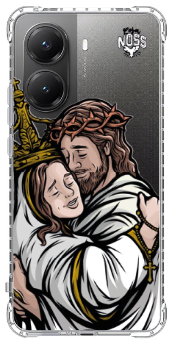 Capinha para Celular Tudo com Jesus Nada sem Maria 02