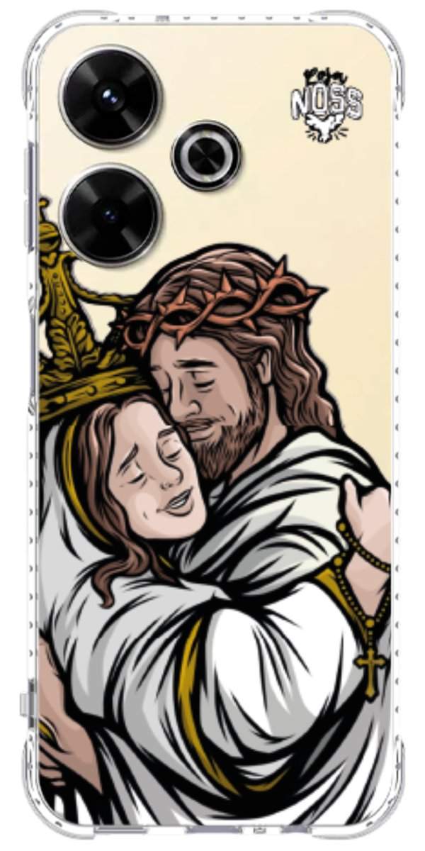 Capinha para Celular Tudo com Jesus Nada sem Maria 02