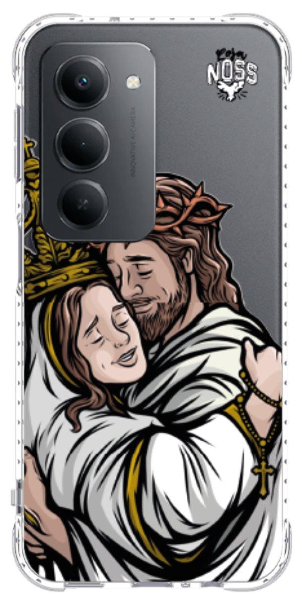 Capinha para Celular Tudo com Jesus Nada sem Maria 02