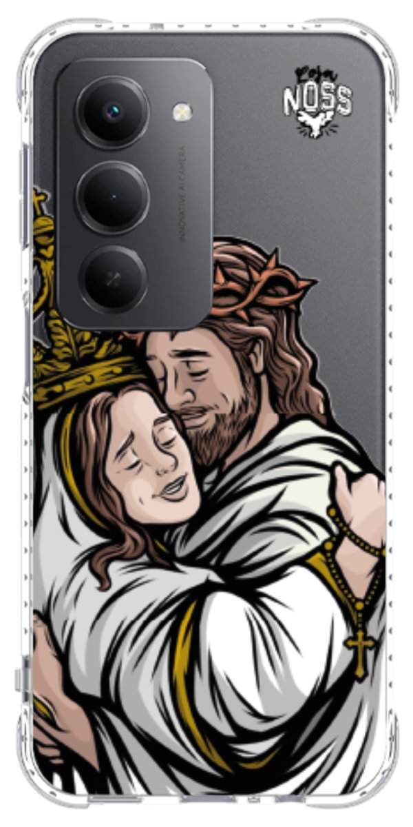 Capinha para Celular Tudo com Jesus Nada sem Maria 02