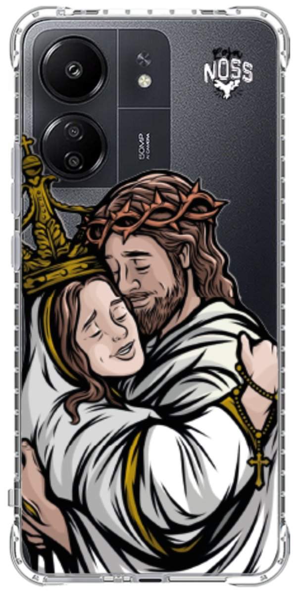 Capinha para Celular Tudo com Jesus Nada sem Maria 02