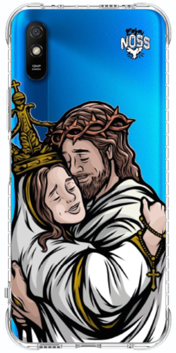 Capinha para Celular Tudo com Jesus Nada sem Maria 02