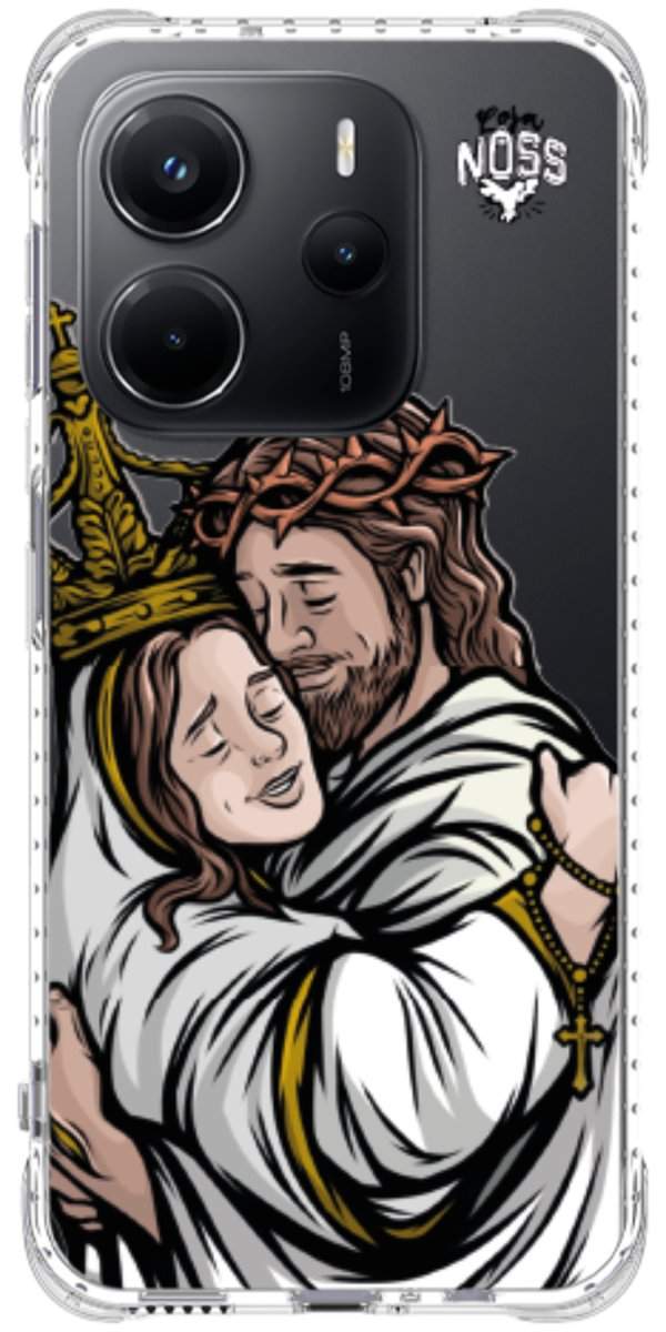 Capinha para Celular Tudo com Jesus Nada sem Maria 02
