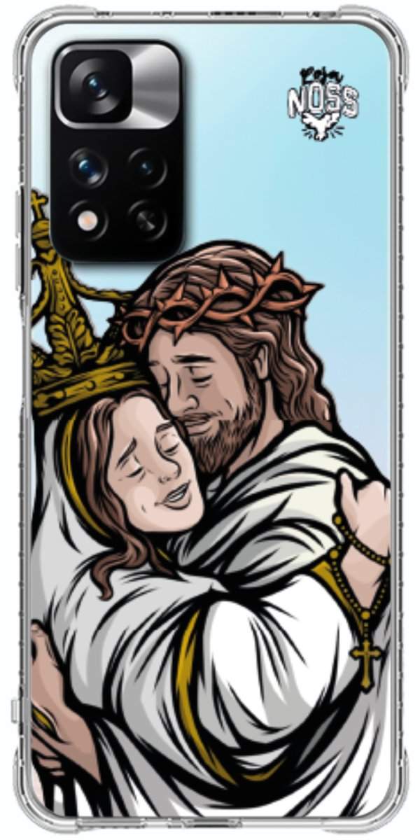 Capinha para Celular Tudo com Jesus Nada sem Maria 02